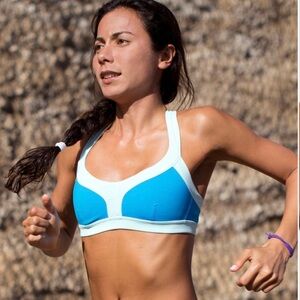 Lululemon Run: Sprint Bra Beach Blanket Blue Sports Bra Size 8